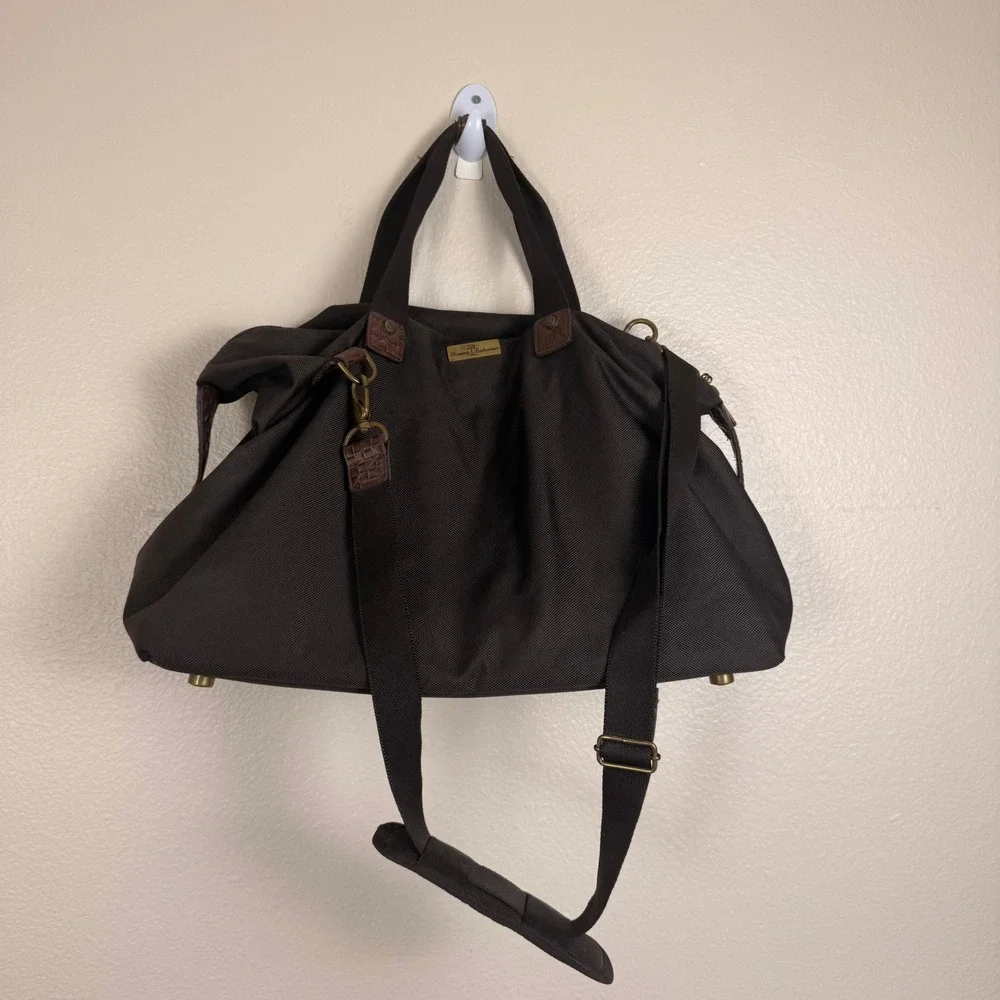 Tommy Bahama Duffle Bag Large Brown Weekender Overnight Ballistic Travel Bag